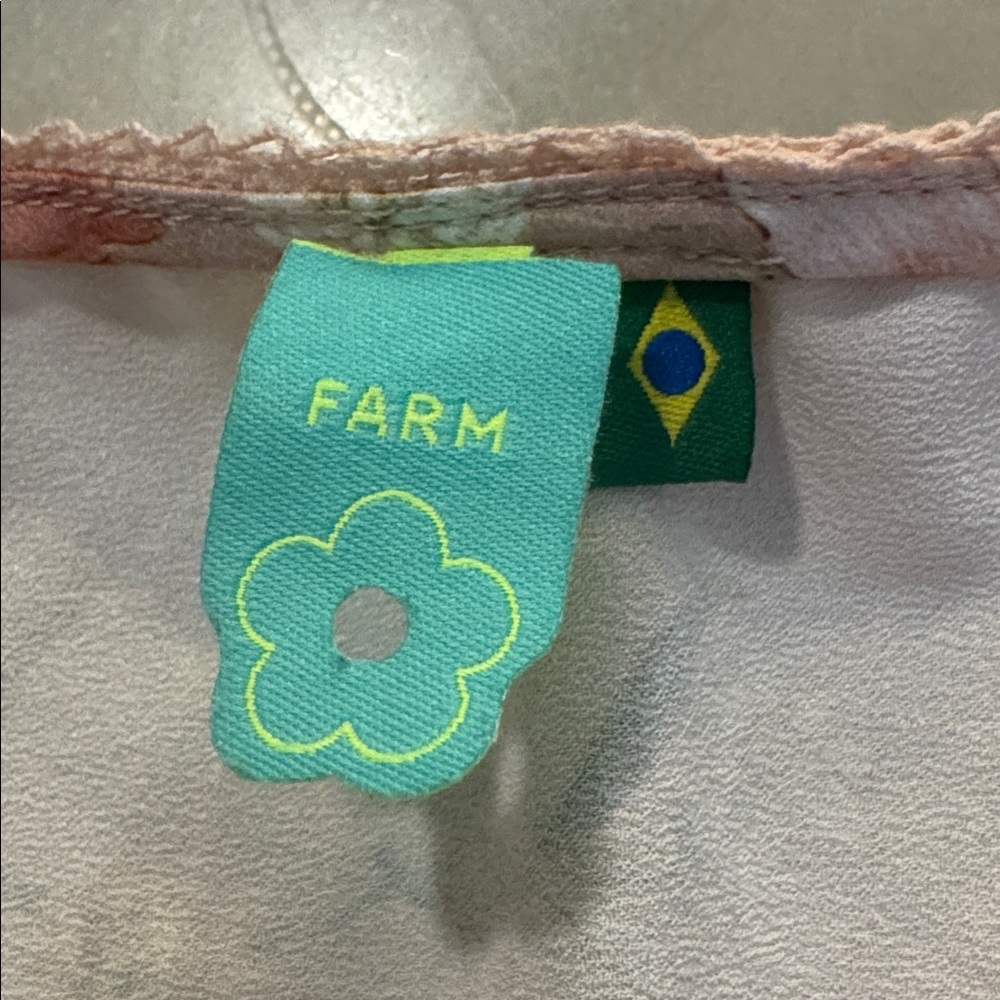 Farm Rio Pink Floral Cropped Camisole - Picture 3 of 6